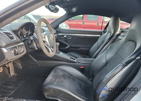 2015 Porsche Cayman S z USA, uszkodzony, nr VIN WP0AB2A81FK184389